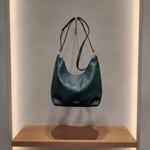 Kate Spade New York Zippy Shoulder Bag Pebbled Leather Purse Peacock (EUC)